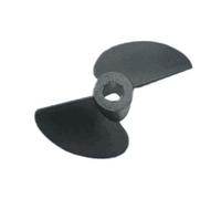 Elica sinistra in nylon a 2 pale per navi modello di diverse dimensioni W/3,17 mm e albero 4,8 mm (D47 x P40 mm a sinistra)