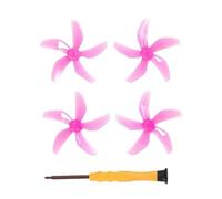 Elice a rilascio rapido da 2 pacchetti compatibili con droni popolari a basso rumore paddle colorate oggetti di scorta colorati(2 pair Pink)