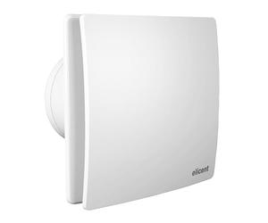 elicent | Elegance 100 Timer, Aspiratore Elicoidale,Ø100 mm, Design Frontale ad Espulsione Diretta dell'Aria, Per una Ventilazione Programmata, Made in Italy