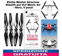 Eliche Master Airscrew Stealth per DJI Mavic Air - Nero, 4 pezzi