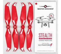 Eliche Master Airscrew Stealth per DJI Phantom 4 - Rosso, 4 pezzi