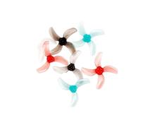 Eliche universali for droni 4 paia 8 pezzi 31 mm 1208 a tre pale 1209 a quattro pale PC 0,8 mm/1 mm/1,5 mm Foro for con FPV(1209 Gray 0.8mm)