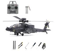 Elicottero Apache RC 1/48 C170 RC ERA AH-64D (pilota disegnato a mano) 2,4 GHz a 6 canali Flybarless con posizionamento ottico del flusso, mantenimento dell'altezza TOF, volo indietro con un pulsante