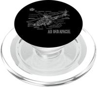 Elicottero dell'esercito americano AH-64 Apache Longbow PopSockets PopGrip per MagSafe