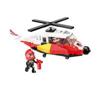 Elicottero di soccorso QMAN MINE CITY FIRE LINE - set di costruzione da 91 pezzi