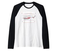 Elicottero Medico di Volo Medevac per Ambulanza Aerea EMS Maglia con Maniche Raglan