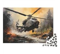 Elicottero militare Puzzle 1000 Pezzi Battaglia nella foresta Gioco di Puzzle 1000 Pezzi per Adulti Carta Relax Interazione Familiare Decorazione Regalo 70x50cm/1000pcs