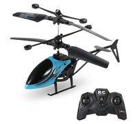 Elicottero radiocomandato Carevas, mini elicottero radiocomandato, giocattolo regalo per bambini e adulti, blu