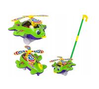 Elicottero spinto verde con pilota