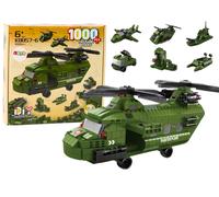 Elicottero verde militare kit di costruzione 1000 pz