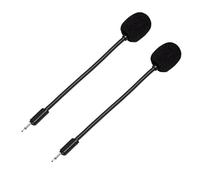 ELICTECH 2 microfoni staccabili adatti per cuffie da gioco JBL Q100 Quantum 100, microfono da gioco staccabile da 2,5 mm per cuffie da gioco per computer PC