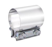 Elifecenter Morsetto terminale per giunto di scarico da 7,6 cm, morsetto per silenziatore in acciaio inox da 7,6 cm, adatto per tubi OD da 7,6 cm