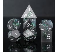 Elifel Dadi DND Set in Metallo D&D 7 Pezzi D4 D6 D8 D10 D12 D20 D% Dadi D&D Metallici Poliedrici per Dungeons And Dragons Pathfinder Giochi da Tavolo Rpg MTG