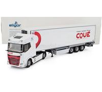 ELIGOR 1/43 MODELLINO CAMION STATICO DAF XG SEMI-FRIGO COUE TRANSPORTS 2021