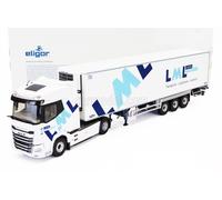 ELIGOR 1/43 MODELLINO CAMION STATICO DAF XG+ TRUCK SEMIFRIGO LML TRANSPORTS 2023