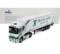 ELIGOR 1/43 MODELLINO CAMION STATICO RENAULT T-LINE HIGH TELONATO TRANS-AGRI