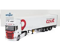 ELIGOR 1/43 MODELLINO CAMION STATICO SCANIA S500 TRUCK CASSONATO COUE TRANSPORTS