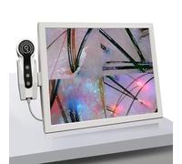 ELIKBH Telecamera Professionale per Il Cuoio capelluto da 15 Pollici, ingrandimento 50-200x, analizzatore dei pori della Pelle, Funzione di archiviazione per confronti di Immagini