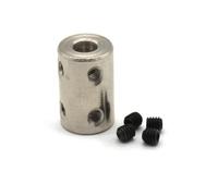 ELILANEY 1 pz Giunto for Albero Motore 4mm 5mm 6mm 8mm 10mm Foro Modello Rigido Azionamento Meccanico Connettore Manica FAI DA TE Cilindrico Accoppiamento Albero regolabile(10X10mm)