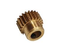 ELILANEY 1 pz. Ingranaggio cilindrico in ottone 0,4M 35T, foro 5 mm, modulo 0,4, 35 denti, pignone con gradino, diametro 14,8 mm Driver dritto(6mm Hole 10mm Step)