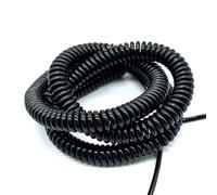ELILANEY Cavo elicoidale a molla estensibile a 2 conduttori 22AWG da 0,3 mm2, retrattile, elastico, a trazione, allungabile estensibile flessibile(Stretch 3 Meters)