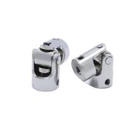 ELILANEY Giunto universale in metallo Giunto universale a croce Giunto universale Giunto dello sterzo Giunto universale Accessori for modelli di auto Albero regolabile(OD 14 x L 35MM 8 to 8MM)