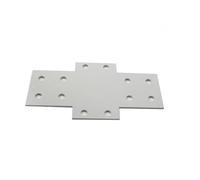 ELILANEY Piastra di collegamento trasversale in plastica spray con profilo in alluminio Piastra di rinforzo for fissaggio staffa angolare in acciaio al carbonio a 12 fori fissaggio supporto(3060)