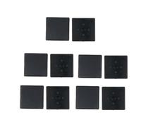 ELILANEY Piastra di protezione del profilo standard europeo in nylon nero da 10 pezzi con coperchio terminale in alluminio for parti della stampante 3D CNC fissaggio supporto(3030)