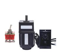 ELILANEY Regolatore di velocità 3RK15GN-C 15W Motore riduttore reversibile 220V AC Monofase 70x70mm Motore riduttore di velocità variabile CW CCW Riduzione di coppia(31rpm)