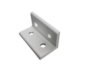 ELILANEY Staffa a forma di L da 10 pezzi for profili in alluminio 2040 3060 4080 4 fori 90 gradi all'interno del connettore di giunzione supporto angolare fissaggio supporto(Silver,3060)