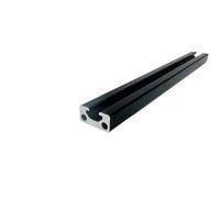 ELILANEY Telaio in profilato di alluminio 1020 con scanalatura a T, binario quadrato industriale for attrezzature da officina fai da te, ringhiere, portafiori Bordo supporto(Nero,370mm long)