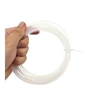 ELILANEY Tubo termoretraibile in PTFE trasparente da 1 metro, diametro 1,7:1, da 0,5 mm a 15 mm, resistenza alle alte temperature, 260 ℃, guaina protettiva Trasporto flessibile(0.5mm)