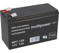 Elimina Batteria Al Piombo MP7-12B Pb 12V 7Ah Vds Faston 6,3 MM 7,2Ah 8Ah 9Ah