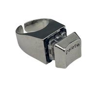 Elimina gli anelli keycap simboleggiano il nuovo inizio in lega robusta finitura lucida e opaca per gli appassionati di moda indossare gioielli per iniziare conversazioni, Misura unica, come descritto