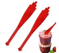 Eliminatore Di Bolle Per Inscatolamento | Strumenti In Silicone Antiscottatura 2 Pezzi,Sollevatore di Coperchi per Barattoli,Per Cucina Domestica Preparazione Cibo Conservazione Sottaceto Pranzo Magaz