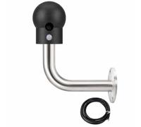 Eliminatore Statico Corpo Umano con Allarme Sonoro | Acciaio Inox 304, Cavo di Terra, Antideflagrante, Stazione Servizio(Style N)