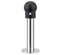 Eliminatore Statico Corpo Umano con Allarme Sonoro | Acciaio Inox 304, Cavo di Terra, Antideflagrante, Stazione Servizio(Style Q)
