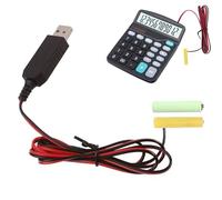 Eliminatori di batterie AA - Convertitore di tensione da 5 V a 3 V + cavo di alimentazione USB, cavo di ricambio da 1 metro, adattatore di alimentazione elettronico durevole, dispositivo di