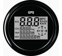 ELING Contachilometri tachimetro digitale garantito per barca moto auto 3-3/8 pollici 12V/24V