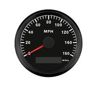 ELING Contachilometri universale MPH GPS 160MPH per camion auto trattore moto con retroilluminazione 85mm 12V/24V