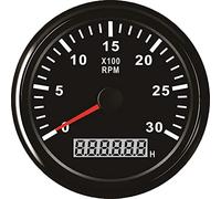 ELING Contagiri Elettronico REV Con Contaore 0-3000 RPM 85mm 9-32V Con Retroilluminazione