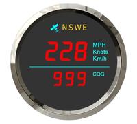 ELING Tachimetro GPS da 52 mm 0-999 km/h nodo miglia all'ora con bussola retroilluminata per barche e navi