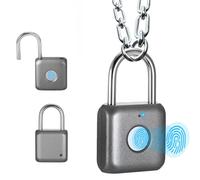 eLinkSmart - Lucchetto digitale in metallo, senza chiave, per palestra, armadietto, zaino, valigia, bagagli, grigio