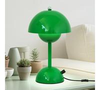 ELINKUME Lampada da comodino verde dimmerabile fungo lampada,creativo interruttore girevole LED lampada da tavolo