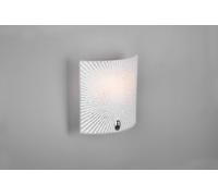 ELISA APPLIQUE RETTANGOLARE VETRO DECORO E GRANIGLIA DI VETRO L.20CM X H.22CM 1 LUCE ATTACCO E27