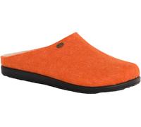 ELISA Ciabatte Donna Scholl Pantofole in Lana e Pelle Scamosciata Color Orange