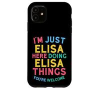 Elisa Here Doing Elisa Things Divertente Nome Elisa Custodia per iPhone 11