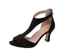 Elisa Roma Zorine - Sandali ortopedici con tacco Sandali da Donna a Bocca di Pesce con Tacco Alto,Classici ed Eleganti per Estate per la Festa di Nozze