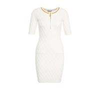 Elisabetta Franchi - Abito Bianco Elegante con Dettaglio in Oro - - Dresses - Donna - Bianco - L