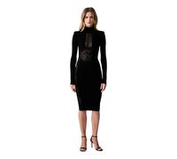 Elisabetta Franchi - Abito con inserti in rete e pizzo - - Dresses - Donna - Nero - S